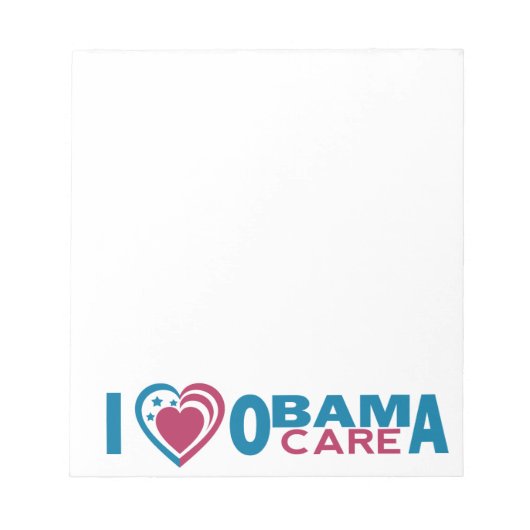 Ik hou van ObamaCare Notitieblok (Voorkant)