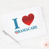 Ik hou van Obamacare Rechthoekige Sticker (Envelop)