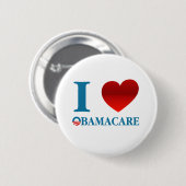 Ik hou van Obamacare Ronde Button 5,7 Cm (Voorkant /achterkant)