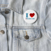Ik hou van Obamacare Ronde Button 5,7 Cm (In situ)