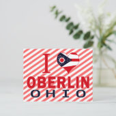 Ik hou van Oberlin, Ohio Briefkaart (Staand voorkant)