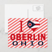 Ik hou van Oberlin, Ohio Briefkaart (Voorkant / Achterkant)