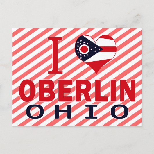 Ik hou van Oberlin, Ohio Briefkaart (Voorkant)