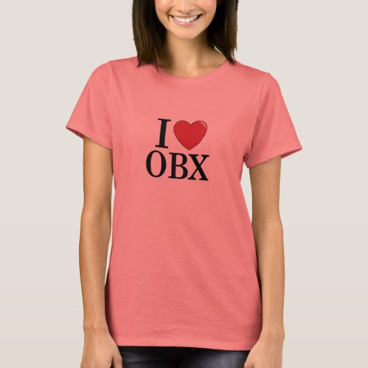 Ik hou van OBX - Buitenbanken T-shirt (Voorkant)