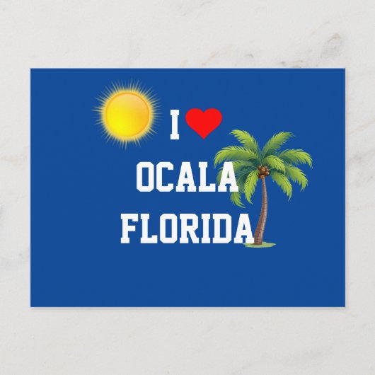 Ik hou van Ocala, Florida Briefkaart (Voorkant)