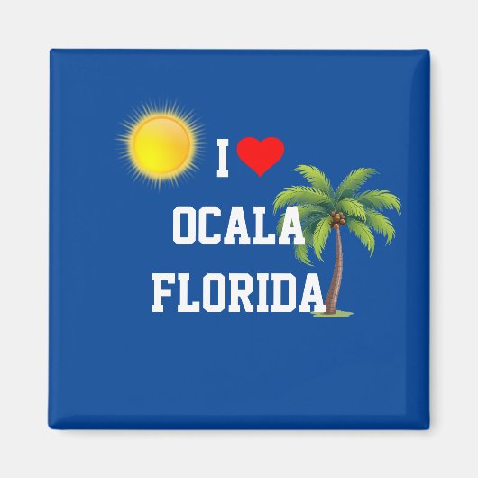 Ik hou van Ocala, Florida Magneet (Voorkant)