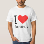 Ik hou van octopus t-shirt (Voorkant)