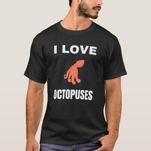 Ik hou van octopussen t-shirt (Voorkant)