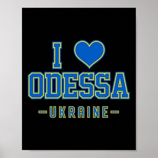 Ik hou van Odessa Oekraine Poster (Voorkant)