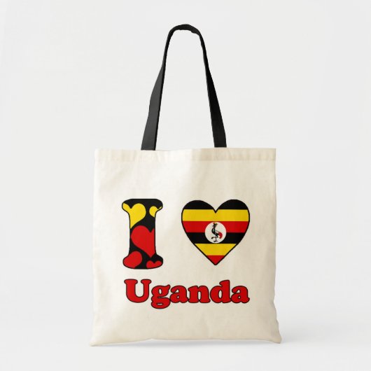 Ik hou van Oeganda Tote Bag (Voorkant)