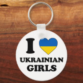Ik hou van Oekraïense meisjes Sleutelhanger (Voorkant)