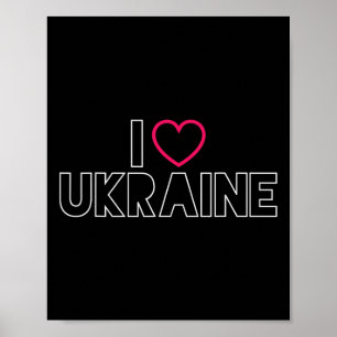Ik hou van Oekraïense Oekraïense trots Byltic lief Poster