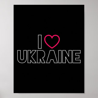 Ik hou van Oekraïense Oekraïense trots Byltic lief Poster