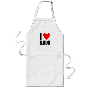 Ik hou van Oekraïense salo Lang Schort