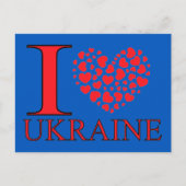 Ik hou van Oekraïne Briefkaart (Voorkant)