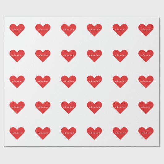 Ik hou van Oekraïne Cadeaupapier (Vlak)