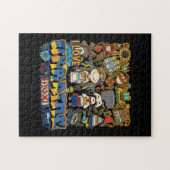 Ik hou van Oekraïne Doodle met Oekraïense vlag Legpuzzel (Horizontaal)