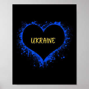 Ik hou van Oekraïne Ik Hart Oekraïne Oekraïense Vl Poster