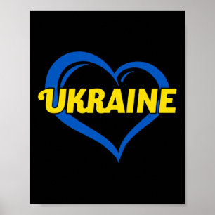 Ik hou van Oekraïne Ik Hart Oekraïne Oekraïense Vl Poster
