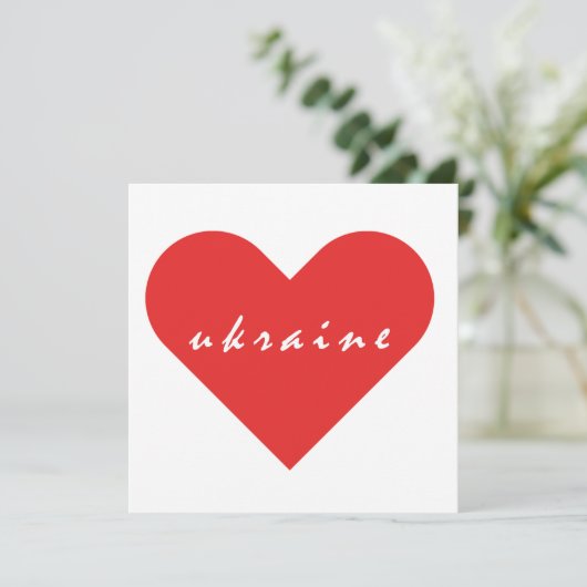 Ik hou van Oekraïne Kaart (Staand voorkant)