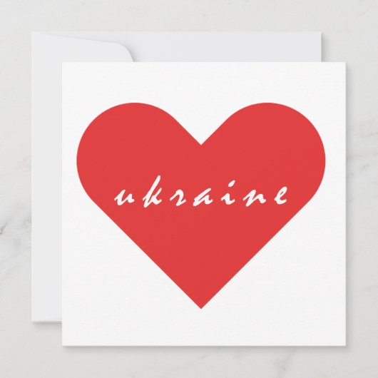 Ik hou van Oekraïne Kaart (Voorkant)