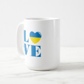 Ik hou van Oekraïne Koffiemok (Voorkant links)