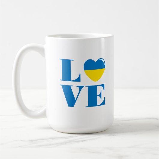 Ik hou van Oekraïne Koffiemok (Links)