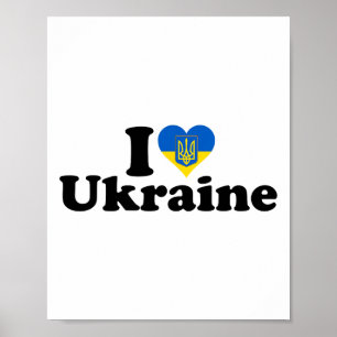 Ik hou van Oekraïne Oekraïense trots wortels steun Poster