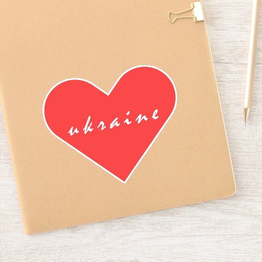 Ik hou van Oekraïne Sticker (Notitieboek)