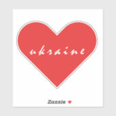 Ik hou van Oekraïne Sticker (Vel)