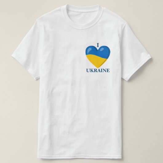 Ik hou van Oekraïne T-shirt (Design voorkant)