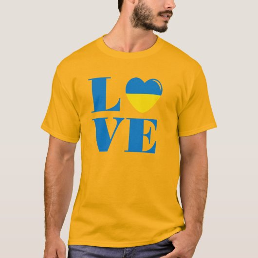 Ik hou van Oekraïne T-shirt (Voorkant)
