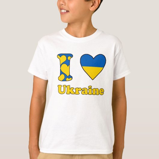 Ik hou van Oekraïne T-shirt (Voorkant)