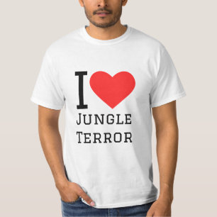 Ik hou van oerwoud terreur t-shirt