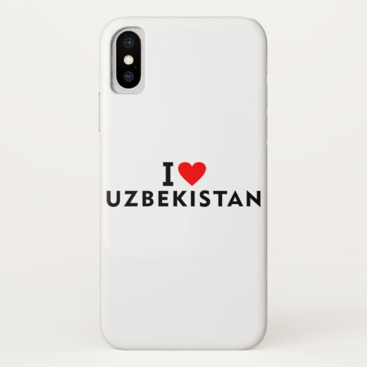 Ik hou van Oezbekistan land zoals hart reizen toer Case-Mate iPhone Case (Achterkant)