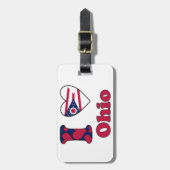 Ik hou van Ohio Bagagelabel (Voorkant verticaal)