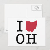 Ik hou van Ohio Briefkaart (Voorkant / Achterkant)