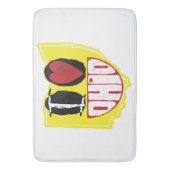 Ik hou van Ohio glimlachend gelukkig gezicht Badmat (Voorkant Verticaal)