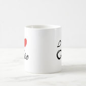 Ik hou van Ohio Hart Typography Koffiemok (Center)