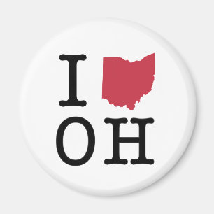 Ik hou van Ohio Magneet