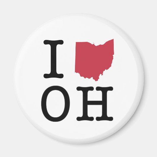 Ik hou van Ohio Magneet (Voorkant)