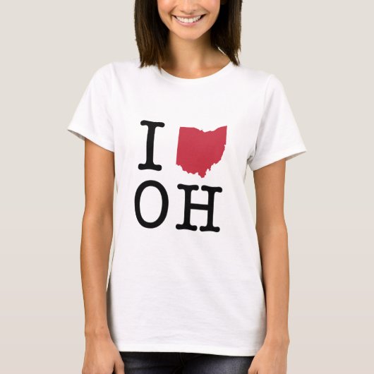 Ik hou van Ohio T-shirt (Voorkant)