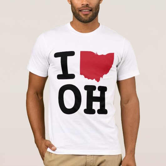 Ik hou van Ohio T-shirt (Voorkant)