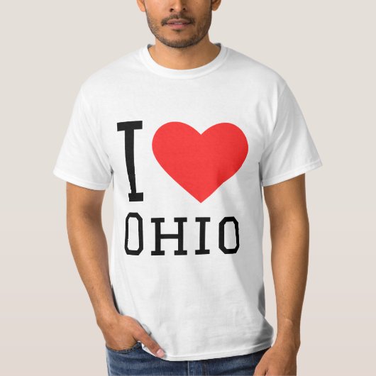 Ik hou van Ohio T-shirt (Voorkant)