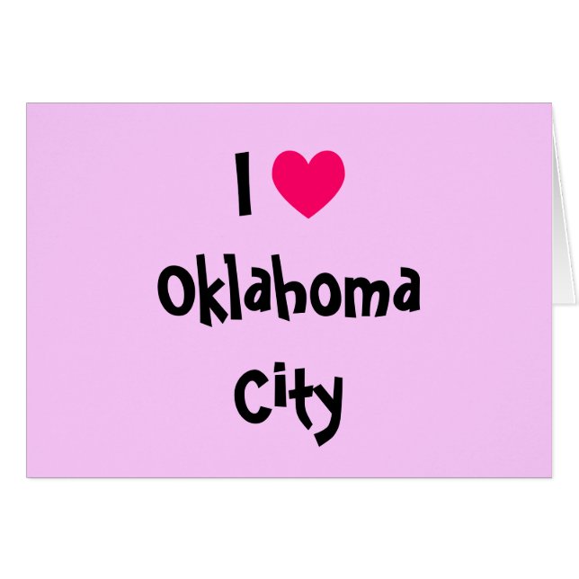 Ik hou van Oklahoma City (Voorkant Horizontaal)