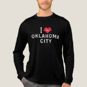 Ik hou van Oklahoma City, Oklahoma Tri-Blend Shirt (Voorkant volledig)