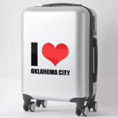 Ik hou van Oklahoma City Sticker (Koffer)