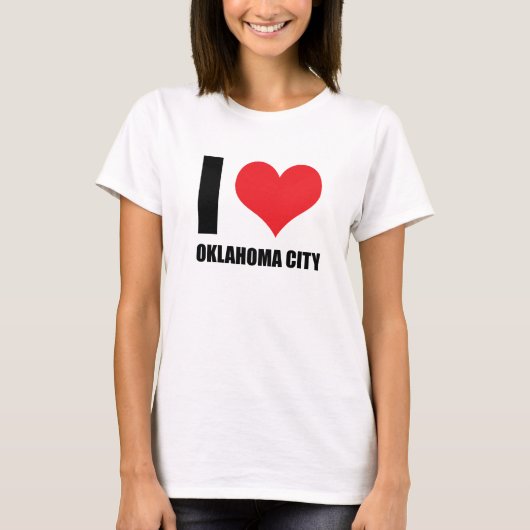 Ik hou van Oklahoma City T-shirt (Voorkant)