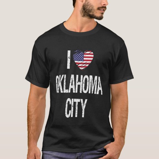 Ik hou van Oklahoma City T-shirt (Voorkant)