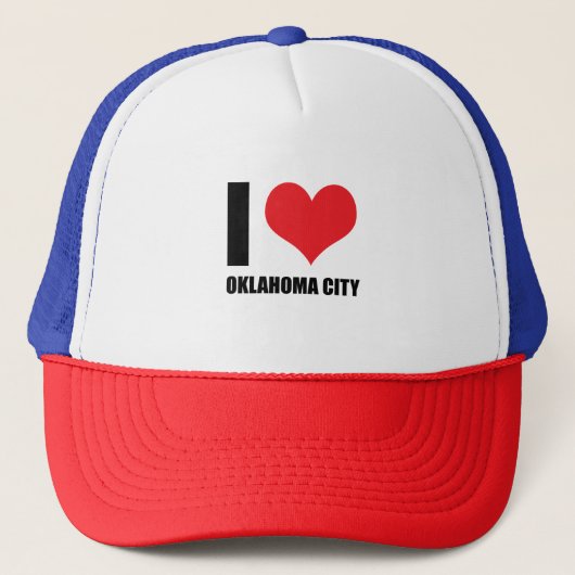 Ik hou van Oklahoma City Trucker Pet (Voorkant)